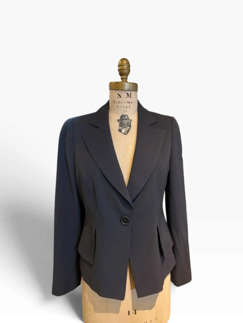 Armani Collezioni Dark Grey Blazer, 8/Small